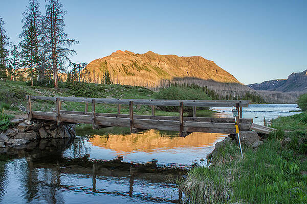 Nature Photograph - Trappers Lake Outlet by Jeff Stoddart