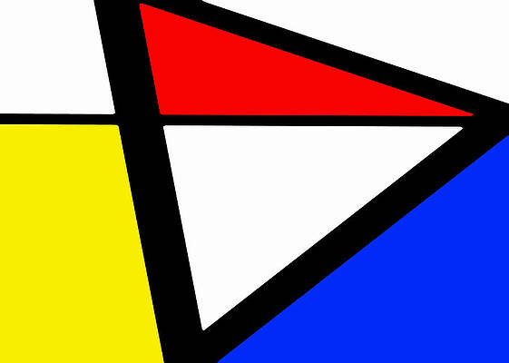 Digital Art - Triangularism I by Richard Reeve