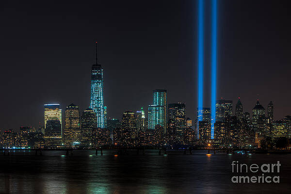 Wall Art featuring the photograph Tribute In Light XVII by Clarence Holmes