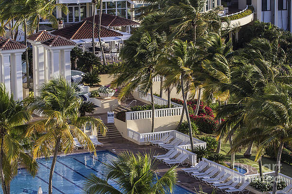 Puerto Rico Wall Art featuring the photograph Tropical Resort Vacation by Mary Lou Chmura