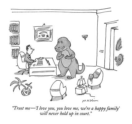 Dinosaur in Lawyer's Office Wall Art