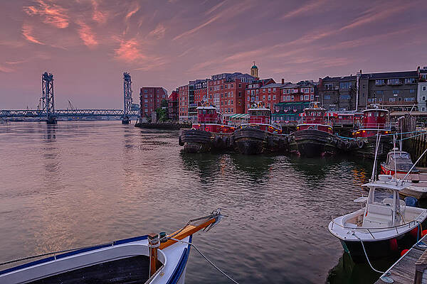 Tugboats Portsmouth New Hampshire by Jeff Sinon