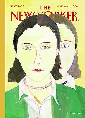 New Yorker Cover with Two Women Wall Art
