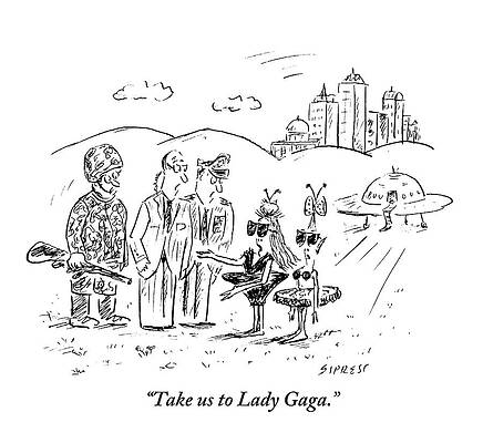 Aliens Request Lady Gaga Wall Art