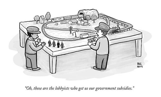 Toy Train Lobbyists Wall Art