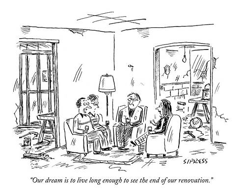 Family Discusses Never-Ending Renovation Drawing