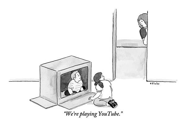 Kids Pretending to Be on YouTube Print