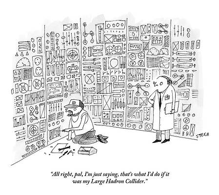 Large Hadron Collider Repairs Drawing