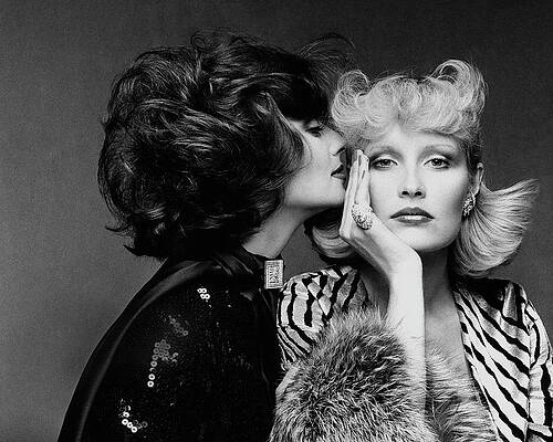 Elegant Fashionistas in Studio Portrait Wall Art