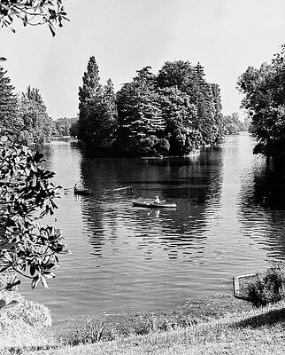 Serene Lake with Kayaker Photograph