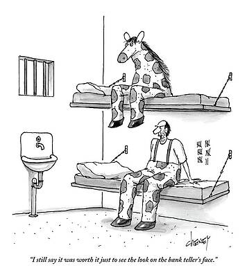 Wall Art featuring the drawing Two Prisoners by Tom Cheney