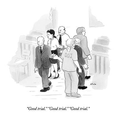 Courtroom Exit Print