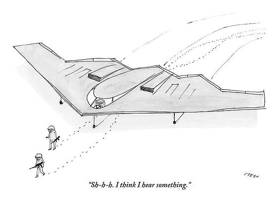 Stealth Plane Cartoon Drawing