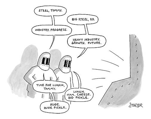 Factory Workers Discuss Lunch Drawing