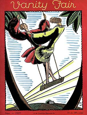 Swing Wall Art featuring the photograph Two Woman Swinging by Marion Wildman