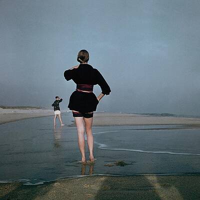 Two Figures on a Beach Photograph
