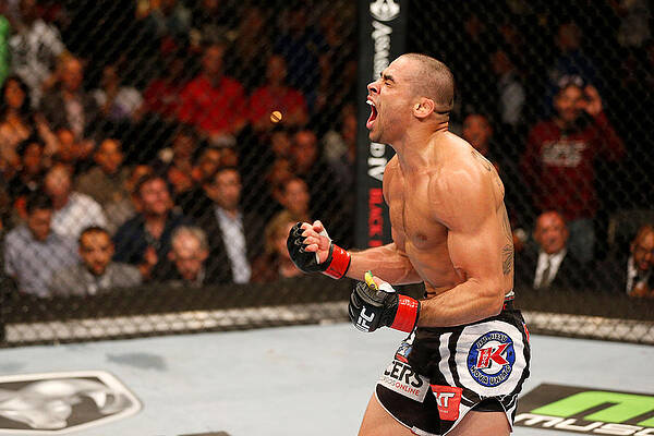 Wall Art featuring the photograph Ufc 165 Barao V Wineland by Josh Hedges/zuffa Llc
