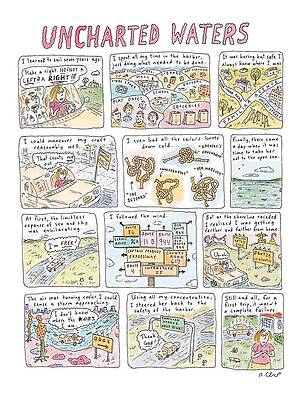 Wind Drawing - 'uncharted Waters' by Roz Chast