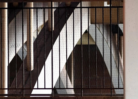 Industrial Geometric Shadows Wall Art