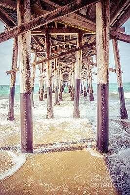 California Wall Art featuring the photograph Under The Pier In Southern California Picture by Paul Velgos