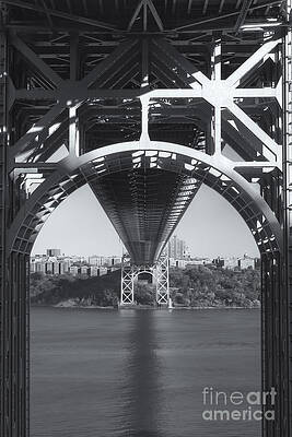 Wall Art featuring the photograph Underneath The George Washington Bridge IV by Clarence Holmes