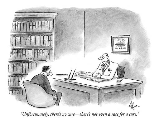 Doctor and Patient in Consultation Drawing