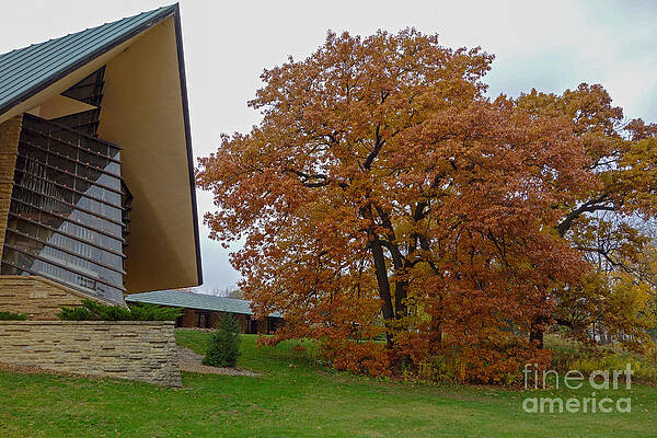 Fall Photograph - Unitarian Church In Autumn 2013 by Natural Focal Point Photography