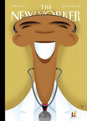 Smiling Man with Stethoscope Wall Art