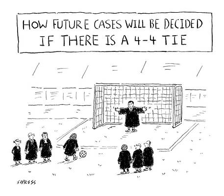 Judges Settling a Tie with Soccer Wall Art