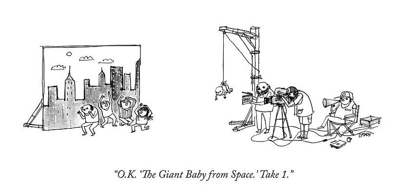 Giant Baby Movie Set Scene Wall Art