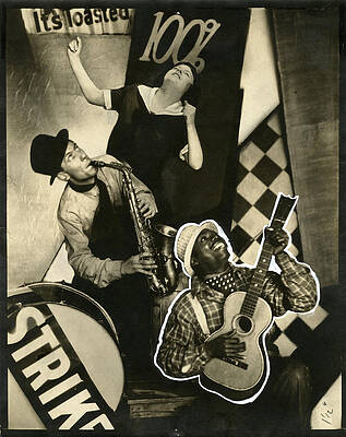 Vintage Jazz Performance Collage Wall Art