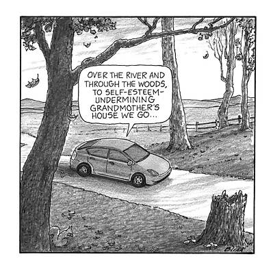 House Drawing - New Yorker January 2nd, 2017 by Harry Bliss