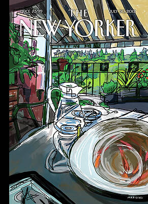 Vibrant Balcony Scene Wall Art