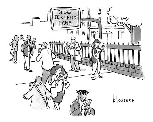 Walking Drawing - New Yorker November 7th, 2016 by John  Klossner