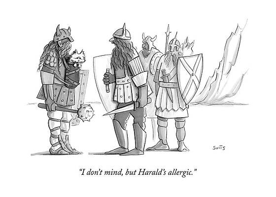 Battle Wall Art featuring the drawing I Don't Mind by Julia Suits