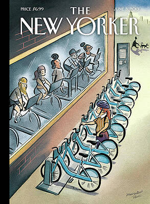 Busy Bicycle Pick-up Painting