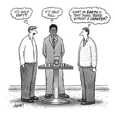 Three Men Discuss Perspectives Wall Art