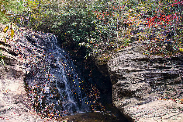 North Carolina Wall Art featuring the photograph Upper Cascade Waterfalls by Flees Photos
