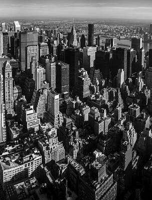 America Photograph - Uptown Manhattan Triptych Middle by David Morefield