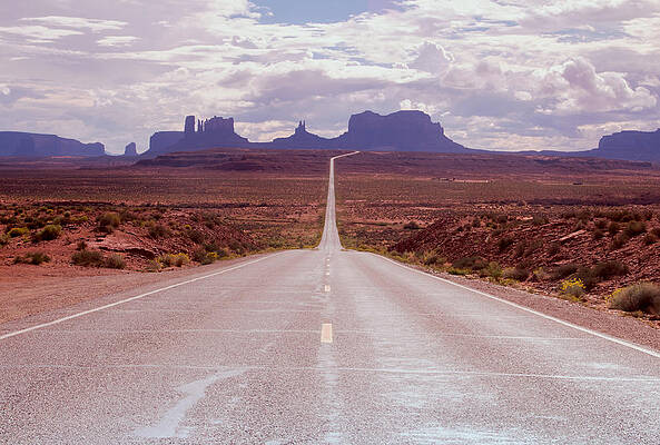 Desert Photograph - US Highway 163 by Nicholas Blackwell