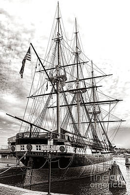 Historic Sailing Ship in Harbor Photograph