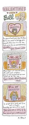 Valentine Drawing - Valentines From BillTo Monica by Roz Chast