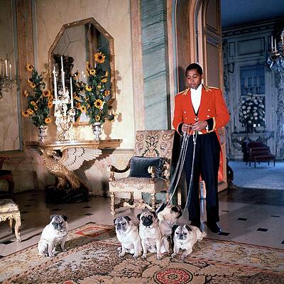 Antique Photograph - Valet Sydney Standing With The Duke And Duchess by Horst P. Horst