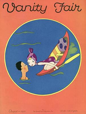 Retro Vanity Fair Cover from August 1926 Painting