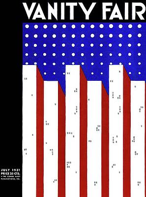Pattern Wall Art featuring the photograph Vanity Fair Cover Of A Flag Skyline by Lieber
