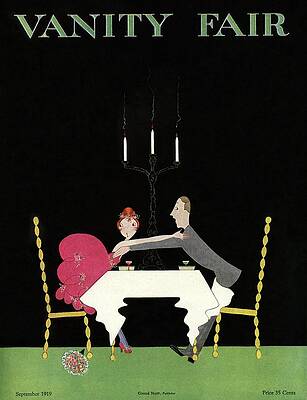 Elegant Dinner Date Under Candlelight Wall Art