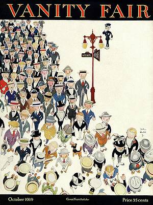 Wall Art featuring the photograph Vanity Fair Cover Featuring A Crowd by John Held Jr