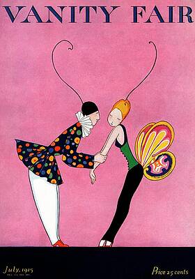 Butterfly Photograph - Vanity Fair Cover Featuring A Male Performer by A. H. Fish & Arthur H. Finley