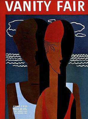 Minimalist Wall Art featuring the photograph Vanity Fair Cover Featuring A Man And Woman by Wadsworth