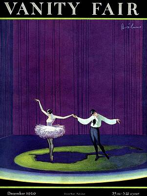 Elegant Ballerinas on Stage Wall Art